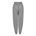 thumbnail image 5 of KaLI_store Linen Pants for Women Winter Warm Leggings Women Elastic Thermal Legging Pants Lined Grey,M, 5 of 5