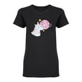 thumbnail image 2 of Unicorn Dream Planet Shaped T-Shirt Women -Image by Shutterstock, Female XX-Large, 2 of 4