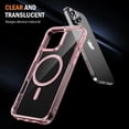 thumbnail image 4 of Dteck for iPhone 16 Pro Case, Compatible with MagSafe, Anti-Yellowing Military-Grade Protection Shockproof Slim Magnetic Phone Sleeve for iPhone 16 Pro,Pink, 4 of 7