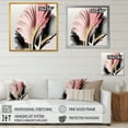 thumbnail image 4 of Designart Pink And Grey Gerbera Hyperrealistic Flowers Canvas Wall Art, 4 of 5
