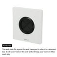 thumbnail image 4 of Grommet Wall Plate PC Wall Panel with 1.5 Inch Rubber Cable Through White 2 Pcs, 4 of 4