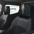 thumbnail image 4 of 2 PCS Car Headrest Cover, Halloween Industrial Style Ghost Soft Car Seat Head Rest Cover Protector Interior Car Accessories Seat Covers for Cars Truck Auto Only Covers, 4 of 8