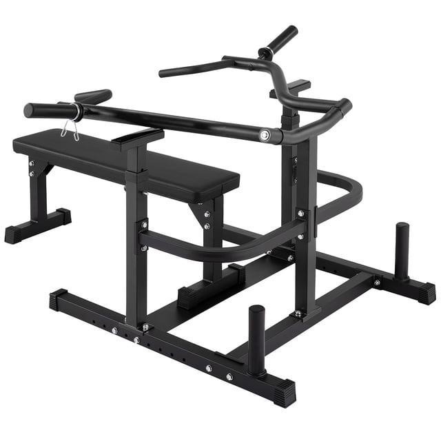 Chest Press Machine – Adjustable Flat Bench – Heavy Duty Press Rack – Independent Converging Arms & Smooth Bearings – Strength Training – Home Gym