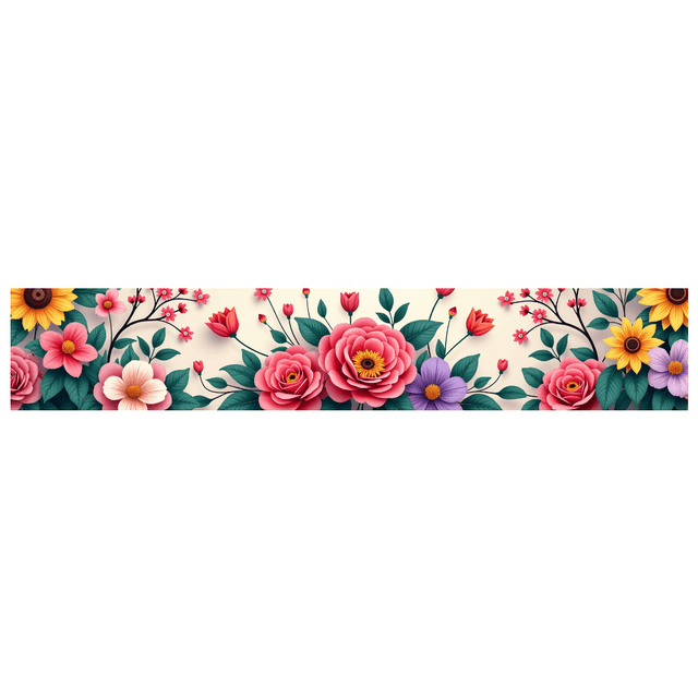 Floral Event Printed Curtain Wall Decorative Backdrop Mural Spring Wedding Home Office Party Celebration Versatile Stylish Banner Display