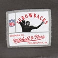 thumbnail image 5 of Women's Mitchell & Ness Gray Philadelphia Eagles Funnel Neck Pullover Hoodie, 5 of 5