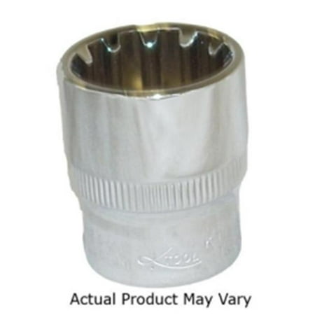 

0.37 in. Drive Chrome Spline Socket - 19 mm