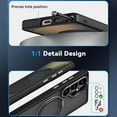thumbnail image 3 of Dteck for Samsung Galaxy S25 Plus Case with 360° Rotatable Magnetic Stand, Compatible with Mag-Safe Military-Grade Protection Shockproof TPU+PC Matte Back Cover ,Black, 3 of 6
