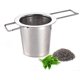 thumbnail image 1 of Tetera, Colador De Té De Acero Inoxidable, Colador Empinado, Con Mango Plegable, Para Tazas De Cereales Sueltas, Tazas Y Teteras (1 Pieza De Acero Inoxidable) JAMW Sencillez, 1 of 5