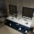 thumbnail image 4 of Castor 84 in W Blue Double Bath Vanity and White Quartz Top, 4 of 11