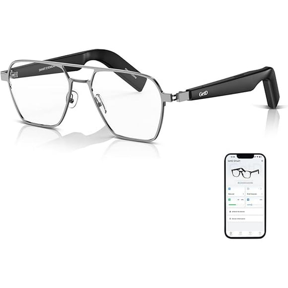 Smart Glasses, Wireless Bluetooth, 11H Battery Life, Anti-Blue Light UV Protection, Voice Control Smart Glasses with Built-in Mic & Speakers, Smart Audio Eyewear for Gaming Meeting