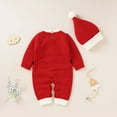 thumbnail image 5 of Ketyyh-chn99 Boys Christmas Sweater My First Christmas Baby Boy Girl Outfit Knit Sweater Letter Embroidery Sweaters Newborn Toddler Infant Pullover Size for 0-3 Months,Red, 5 of 9