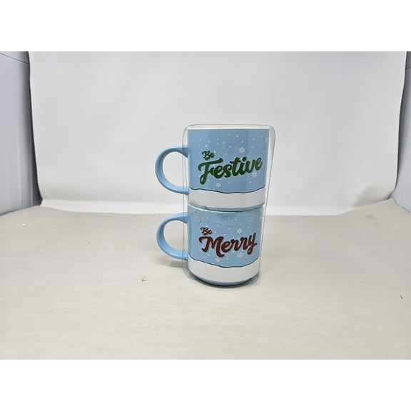 Peanuts Snoopy Christmas 2-piece 13oz Mug Set