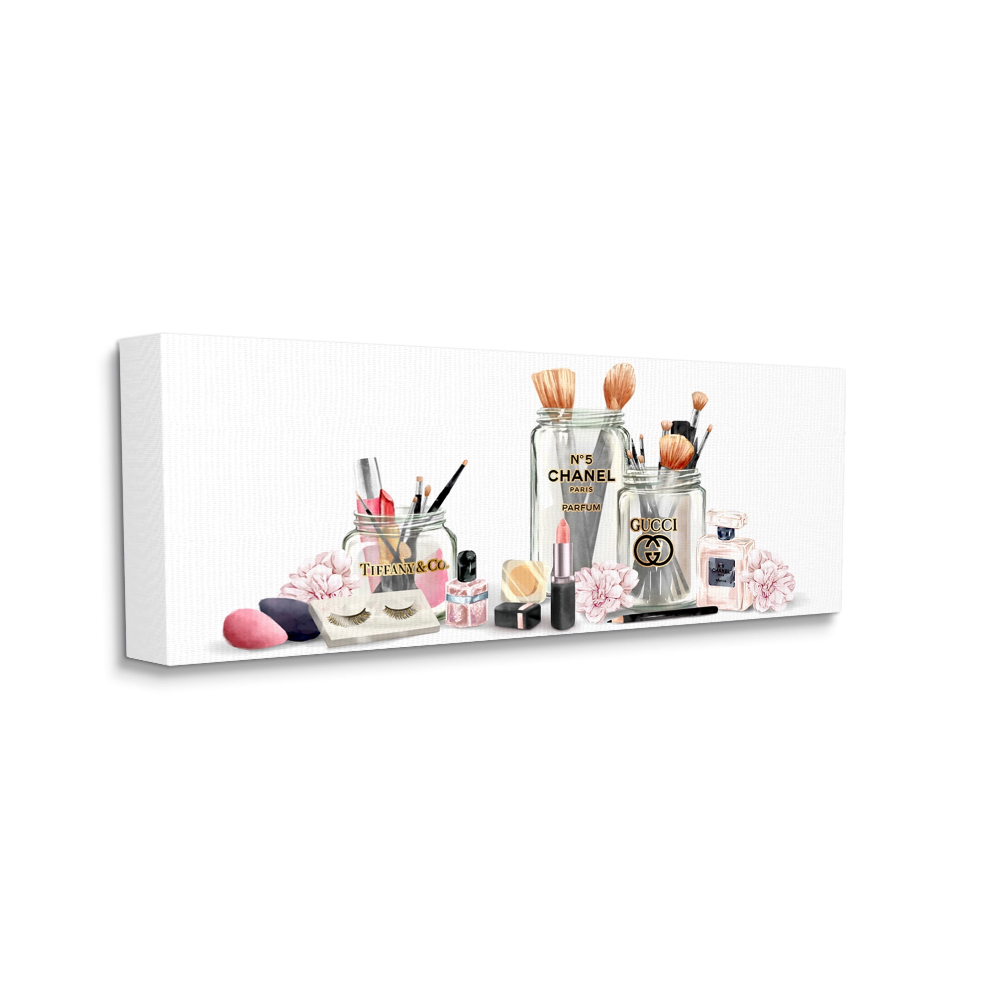 Stupell Industries Floral Cosmetic Collection Modern Glam Fashion Still Life, 30 x 13,Design by Ziwei Li