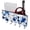 Multicolor 7, variant on PhooArto Key Holder for Wall Decorative with 5 Key Hooks, Blue Dots Splatter Pattern Holders Wall Mount Organizer with Mail Key Rack, Self Adhesive