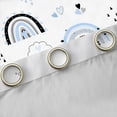 thumbnail image 4 of Homewish Cartoon Rainbow Black Out Curtains For Kids Boys Girls,Blue White Curtains Pack of 2 (42x63 Each),Dreamy Princess Bedroom Curtains,Microfiber Bedroom Decor, 4 of 6