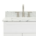 thumbnail image 4 of Ariel Hamlet 61 In. Double Rectangle Sink Vanity With 0.75 In. Carrara White Countertop In White, 4 of 11