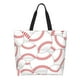 thumbnail image 1 of Balery Baseballs Bolsa Tote Estilo Estético con Cremalleras, Bolsa de Hombro, Bolsa de Compras Grande y Plegable, 1 of 8