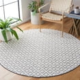 thumbnail image 3 of SAFAVIEH Vermont Thurstan Geometric Wool Area Rug, Ivory/Blue, 6' x 6' Round, 3 of 9