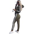 thumbnail image 1 of Womens 2 Pcs Athleisure Sports Wear Tracksuit Hoodie Pants Set, 1 of 5