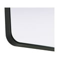 thumbnail image 4 of Elegant Decor Contour Metal Rectangle Mirror 30x48 in Black, 4 of 11