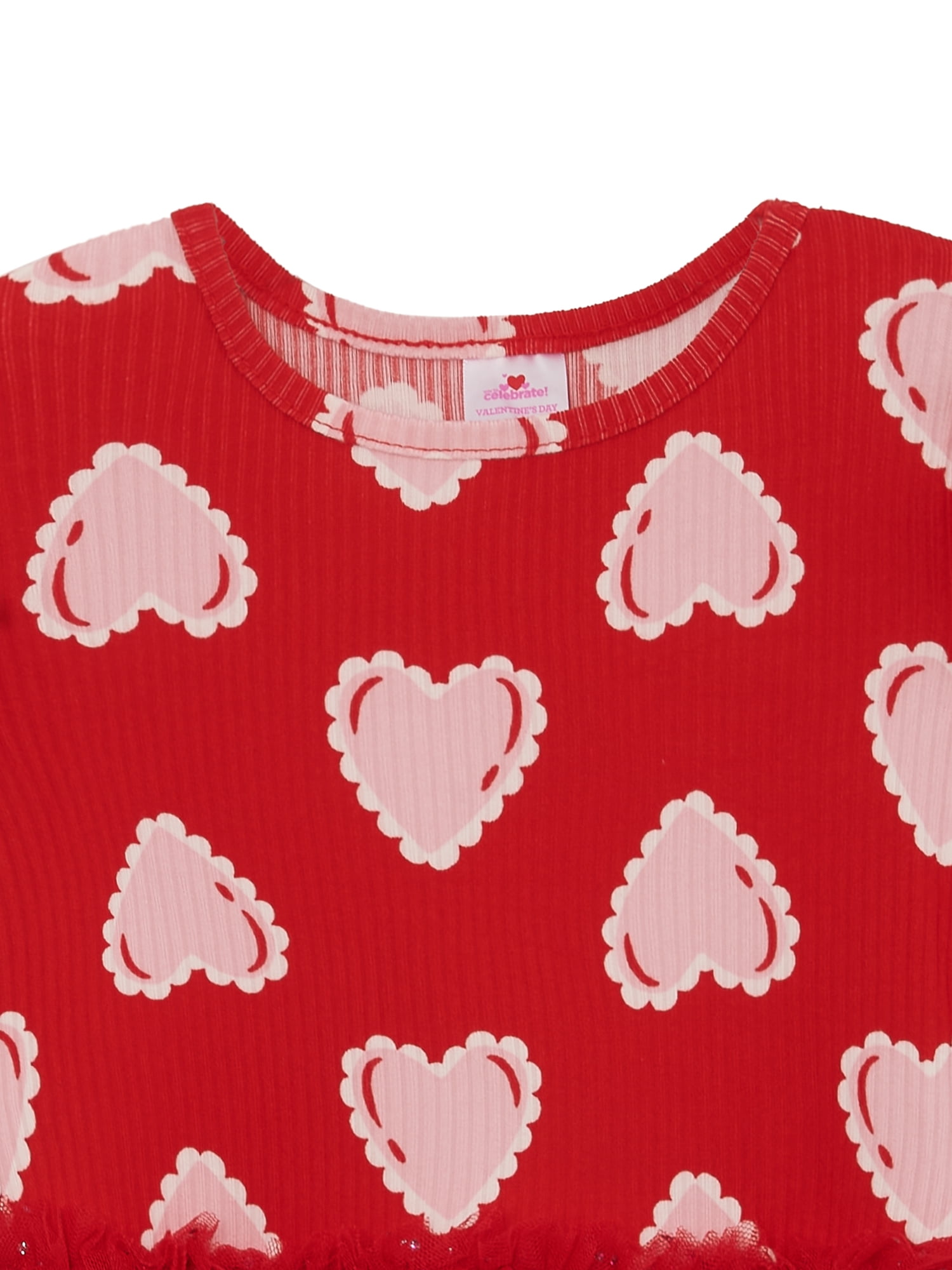 Way to Celebrate Toddler Girls Valentine's Day Tutu, Sizes 12M- 5T