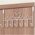 thumbnail image 6 of Door Hooks for Hanging,Bexikou Door Hanger Hook Towel Hook Over Door Hook with 7 Hooks Over The Door Towel Rack Over The Door Coat Rack for Bedroom Bathroom (White), 6 of 7