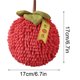 thumbnail image 2 of Toalla de mano con diseño de bolas de felpa, juego de toallas con asa para colgar, toalla suave y absorbente con diseño de bolas de frutas decorativas, juego de toallas para cocina y baño,, 2 of 9