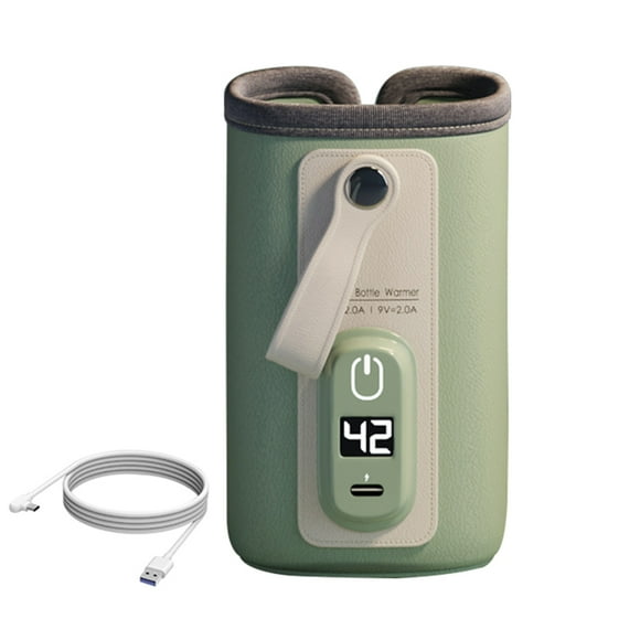 Bangcool Baby Bottle Warmer USB LCD Display Travel Bottle Heater Milk Heating Keeper