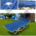 thumbnail image 6 of Camping Cot with Comfortable Mattress Cots for Sleeping Heavy Duty Folding Cot Camping Bed Portable Include Carry Bag for Home Travel Adults Vacation Outdoor, 6 of 6