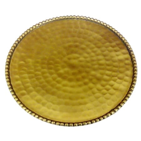 Candle Plate - RUCCI 300 Hammered Gold Plate Candle Holder