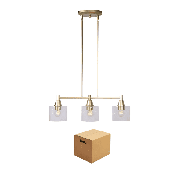Lampara De Techo Moderna Candelabro 3 Luces Belug Dorado