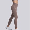 thumbnail image 4 of Anti Cellulite Leggings for Women Scrunch Butt Compression Legging Tummy Shaping Pants Lightweight Slim Fit Pants Workout Yoga Pants for Workout Running Athletic 3D Gym Leggings for Women Brown S, 4 of 5