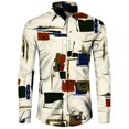 thumbnail image 4 of Camisas de moda para hombre guapo, camisetas casuales con estampado 3D, botones, solapa, manga corta y larga, estilo hip hop, para hombre y mujer, estilo urbano, cárdigan, 4 of 5