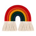 thumbnail image 4 of Green Adornos colgantes de la escultura del arco iris del punto de la borla del arte de la pared para la oficina decorativa, 4 of 5