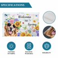 thumbnail image 6 of Spring Dog Placemats Set of 4, Vintage Watercolor Botanical Floral Sunflower Placemats for Dining Table, Place Mats for Kitchen Tabletop, Waterproof Wipeable Dining Table Mats Set, 6 of 9