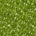 thumbnail image 2 of TOHO Round Seed Beads Japanese Seed Beads (105) Transparent Luster Lemon-Lime 15/0 1.5mm Hole: 0.7mm about 15000pcs/50g, 2 of 5