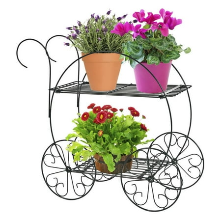 Cobraco Two Tier Flower Cart Plant Stand