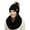 Black, variant on Lelaffet Female Winter Knitted Beanie Hat Scarf Set for Women Thick Warm Hat Female Outdoor Riding Ski Set Pink