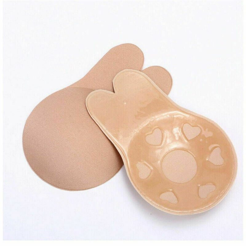 Buy DISOLVESilicone Invisible Lift Up Bra Stick On Bra Stickers Breast Lift  Petals Adhesive Bra Reusable Backless Strapless Bra Pack of 1 (Skin Free  Size) at