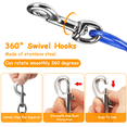 thumbnail image 4 of Pet Safety Anchor, Heavy Duty And Chewing Resistant Dog Stake Tie Out Cable, Outdoor Safety For Dogs Up To 250 Lbs, Multi-Size Dog Cable With Durable Superior Clips, For All, 4 of 6