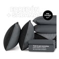 thumbnail image 2 of Set de Edredón Ligero Doble Vista con Sábanas y Fundas Real Textil (Negro/Gris, Matrimonial), 2 of 6