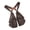 Brown, variant on Retro Chest Pack Rainproof PU Crossbody Vest Pack For Men Women Hiking Camping