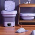 thumbnail image 2 of 1pc Portable Mini Washing Machine Collapsible Bucket, 8L/3 Modes Effective Steri-lizing, 2 of 5