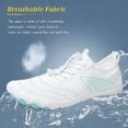 thumbnail image 4 of Hiking Barefoot Shoes for Women Men Non-Slip & Breathable Athletic Lightweight Barefoot Wide Toe Water Shoes for Walking,Running,and Swimming Moon White 39, 4 of 5