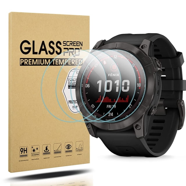 Protector de pantalla Suoman para Garmin Fenix 8/7X 51 mm (paquete de 4)