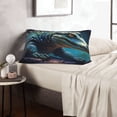 thumbnail image 6 of Salouo Starry Sky Colorful Crocodile A Print Print Pillow Case Cover,Wrinkle-Free Bed Pillow Cover Pack of 1 Home Decor Fade-Resistant and Stain-Resistant ,Pillows Not Included -16"x24", 6 of 8