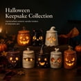 thumbnail image 2 of Cozy Monster Tealight Lantern, Handmade Ceramic Halloween Candle Holder, Cute Spooky Tea Light Holder for Tabletop Mantel Shelf Cottagecore Spooky Halloween Decorations Home Decor Gift, 2 of 7