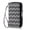 Black Wave, variant on Women's Double-zipper Crash Wallet Long Clutch With Detachable Wristband