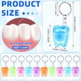 thumbnail image 2 of 50 Pcs Mini Dental Floss Keychain Bulk Tooth Shaped Portable Floss Cleaning for Travel Homeless Donated Gifts Teeth Cleaning Oral Care 15 M /16.4 Yard (Multicolor), 2 of 4
