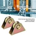 thumbnail image 4 of V Groove Track Roller, Rustproof V Groove Wheel 2PCS 38mm Diameter Removable 150kg Load Bearing  for Containers, 4 of 7